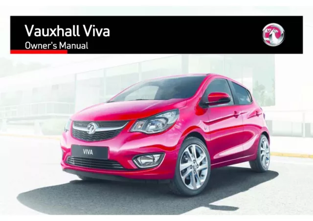 VAUXHALL VIVA Owners Manual Handbook 2016 to 2023 NEW PRINT-FREE POST