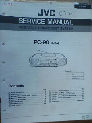 JVC JVC   PC-90  B/ E/ G  Portable System  Original Service Manual 