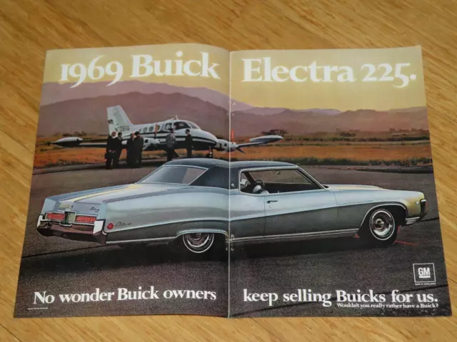 Magazine Ad - 1969 - Buick Electra (two-pages)