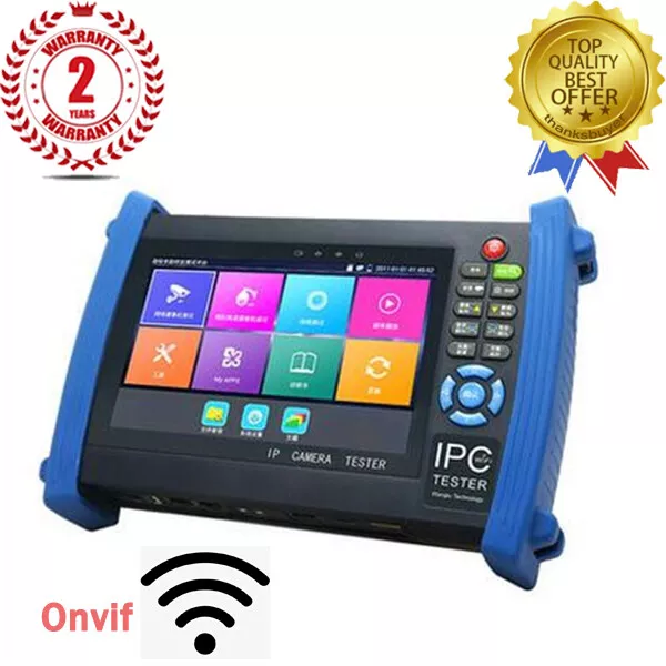 IP Camera 7"Touch Screen CCTV Tester HDMI Input POE Test PTZ Control WIFI Monito