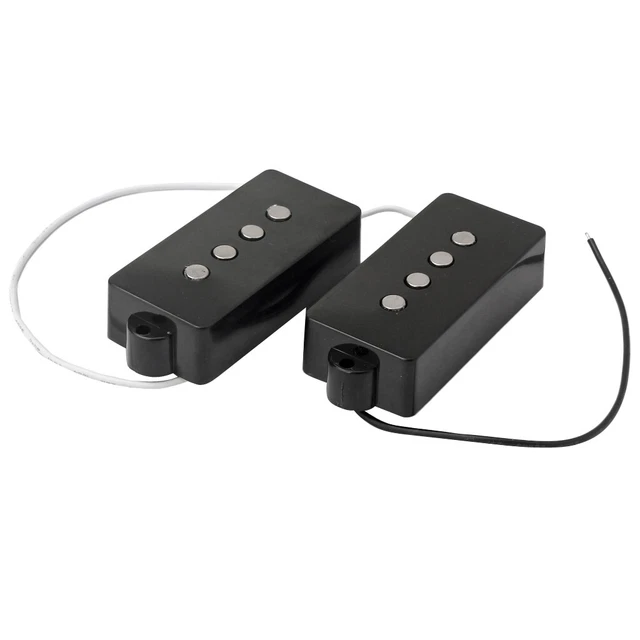 2pcs Guitar Humbucker Sets for 4 String Jazz Bass Pickups Accessory Black