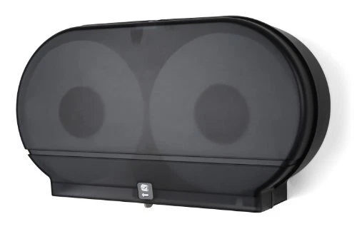 RD0027-02F Twin Jumbo Tissue Dispenser with Core Adaptor, Blac...