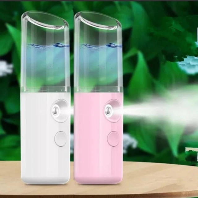 Pulverizador de niebla de agua carga USB fácil de llevar cara ultrasónica recargable