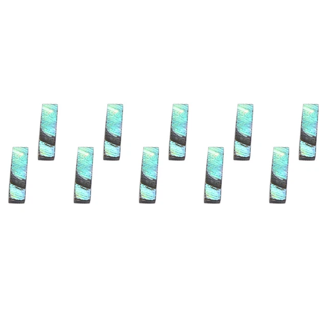 Plaquette D'incrustation Pour Guitare/basse - Matériau Synthétique Turquoise 95x35x2 Mm - 6