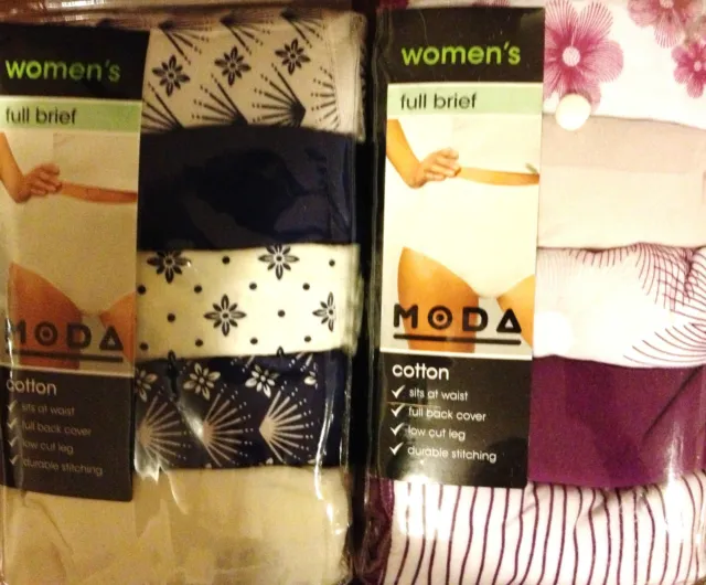 5 OR 10PACK Women Cotton Full Brief Assorted underwear10,12,14,16,18,20,22,24,26