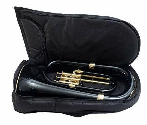 Euphonium 3 Valve, Black + brass Colour with Bag and Mouthpiece