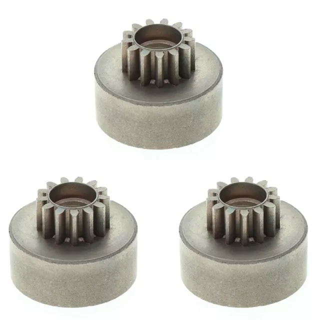 3X RC Auto Teil 13T  Kupplung Glocke Ritzel Zahnrad Metall für 1:8 RC1667