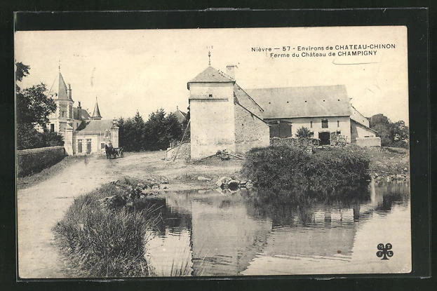 CPA Nièvre, Ferme du Château de Champigny