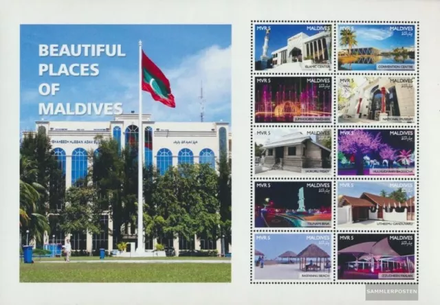 Maldives 6615-6624 Sheetlet (complete issue) MNH 2016 tourism advertising