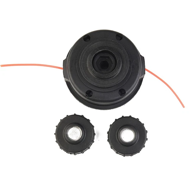 1 Set Trimmerkopf Spulen Kopf Fadenspule Tippautomatik Motorsense Rasentrimmer