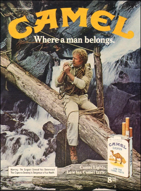 1981 VINTAGE MOVIE ad for Camel Cigarettes River Boots Rope Tobacco 060417  $7.59