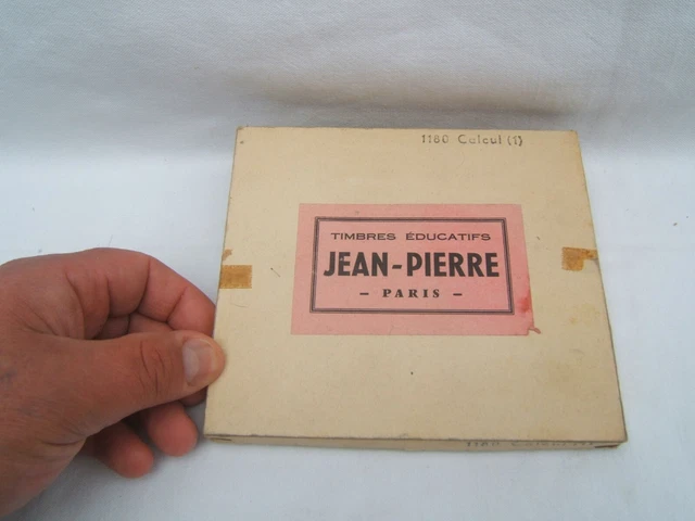 ANCIEN TAMPON TIMBRES d'école éducatifs Jean-Pierre Paris boite de 30 ...