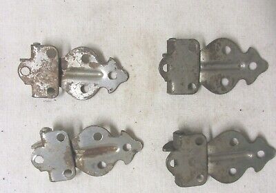 Set Of 4 Antique Cabinet Hinges With Stop 2