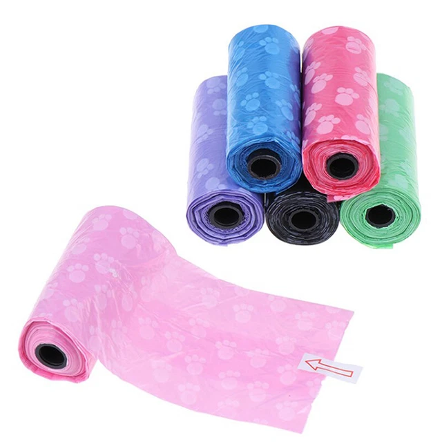 1Roll Degradable Pet Waste Poop Bags Dog Cat Clean Up Refill Garbage Bag3^S*