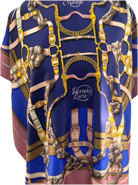 Foulard En Soie Hermès Paris Manège - Multicouleur, Occasion