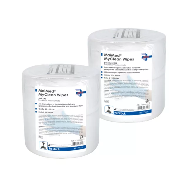 MaiMed® MyClean Wipes premium Desinfektionstücher L, 140 Blatt -