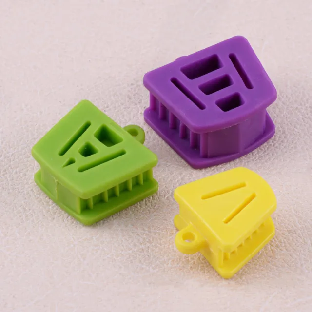 Dental Rubber Silicone Latex Mouth Prop Bite Blocks Retractor Opener 3 Pcs/Set z