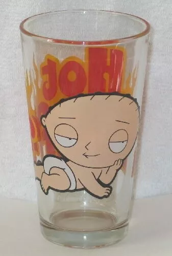 The Family Guy Stewie Figure Hot Stuff Pint Glass, NEW UNUSED