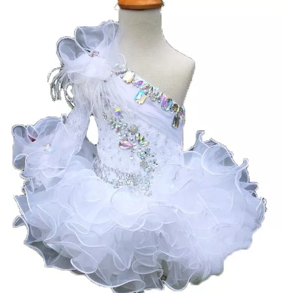 YG068  lace Toddler Baby Newborn Little Girl Pageant  Dress size 4T