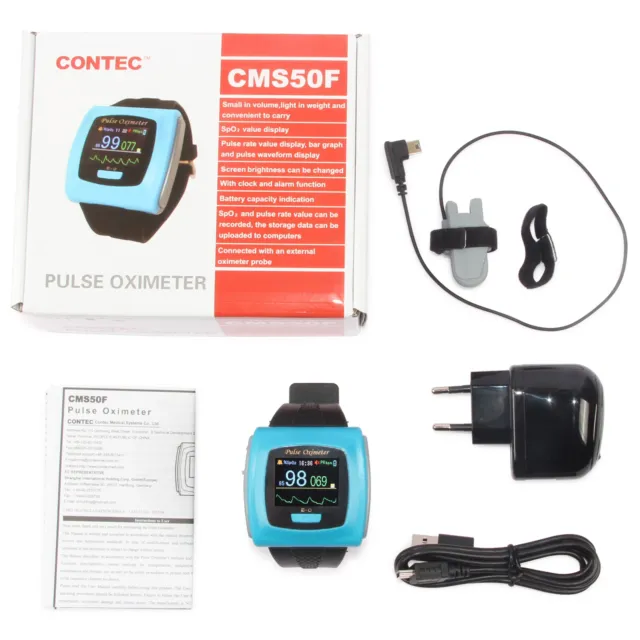 pulse oximeter CONTEC Wrist watch pulse oximeter heart rate monitor,PC software