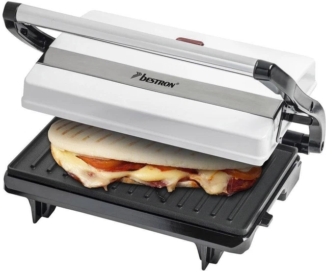 bestron Kontaktgrill APM123W  700W Sandwich Panini -Griff leicht Defekt