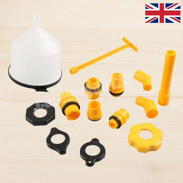 Kit Imbuto Refrigerante Antisversamento Con Valvola – 15 Pezzi Universale Per Auto E Moto