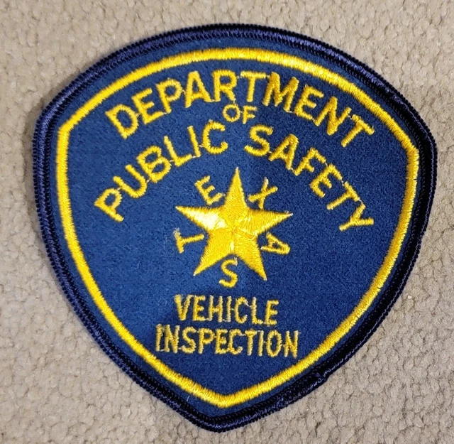 VINTAGE OBSOLETE TEXAS Department Of Public Safety Patch Vehicle