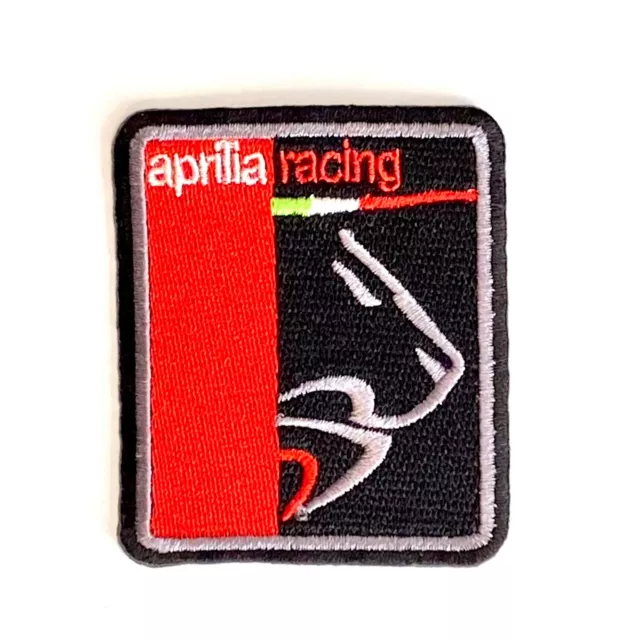 Embroidered Patch - Aprilia - Motorcycle - Racing - NEW - Iron-on/Sew-on
