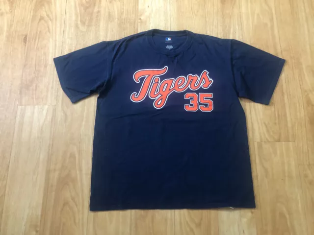 T-shirt MLB Detroit Tigers baseball cotone blu grande logo sportivo verlander
