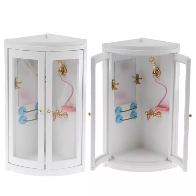 1:12 Dollhouse Miniature Furniture Wooden Bathroom Shower RooSGP  ZT