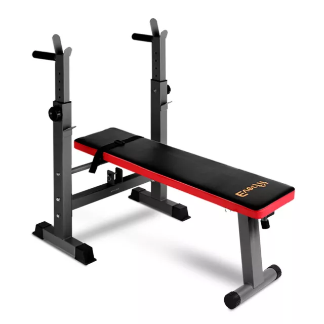 Everfit Multi-Station Weight Bench Press Fitness Weights Equipment Incline Red