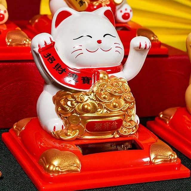 Gatto che agita ad energia solare - per una vita piena di gioia e prosperità