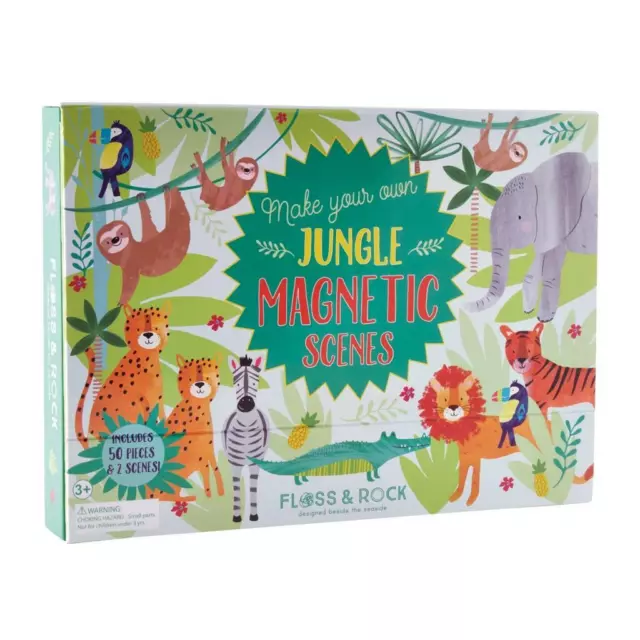 Floss & Rock Magnetic Jungle Play Scenes Zoo Play Set