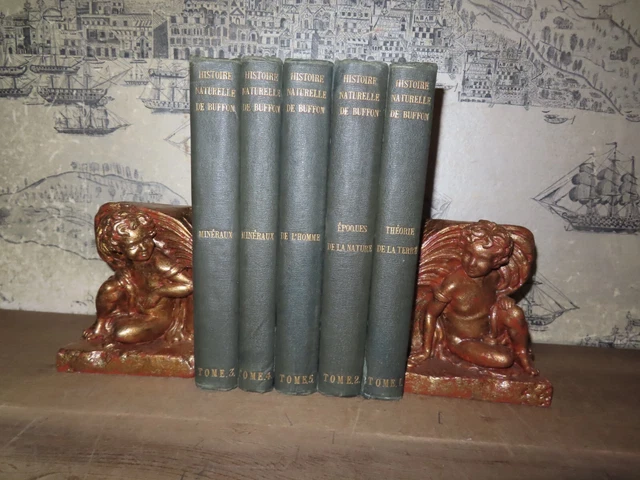 1857 Oeuvres Completes De Buffon 5 Vols Theorie De La Terre 6 Col Plates