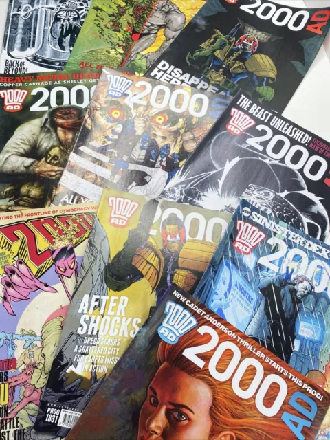 2000AD Comic Bundle x 10 - Consecutive Progs 1824 - 1833 (March-May 2013)