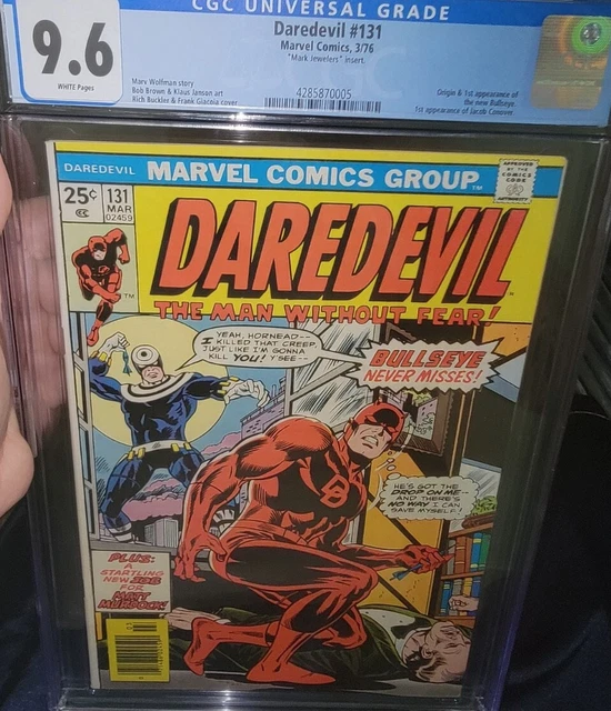 Daredevil #131 CGC 9.6 Mark Jewelers 1st App Bullseye Appearance Key White Pages