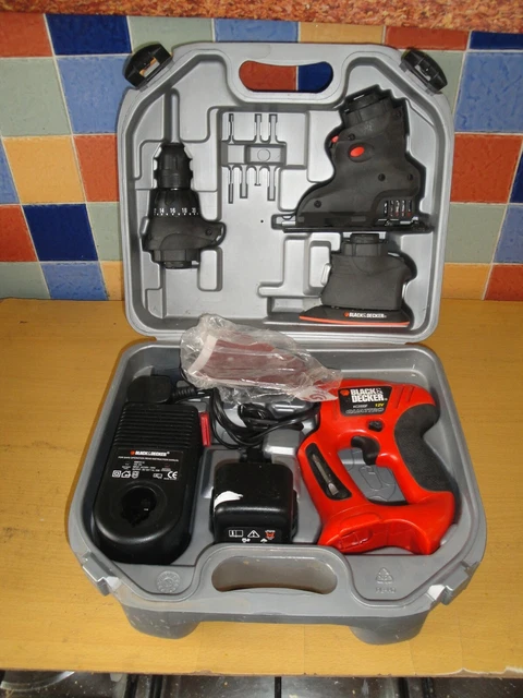 BLACK DECKER Quattro KC200 12v power drill sander jigsaw kit