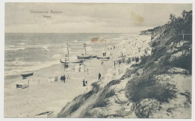 AK Ostseebad Rewahl/Rewal - Strand  Feldpost (T255)