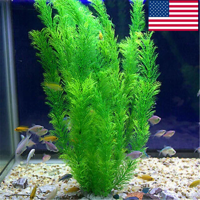 Artificial Grass Plant Fake Plastic Fish Tank Aquarium Water Plants Decorations