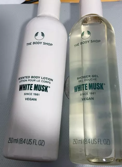 Body Shop ”White Musk Duo” Gel & Lotion Set - 250Ml - New- Great  Gift!!! 2