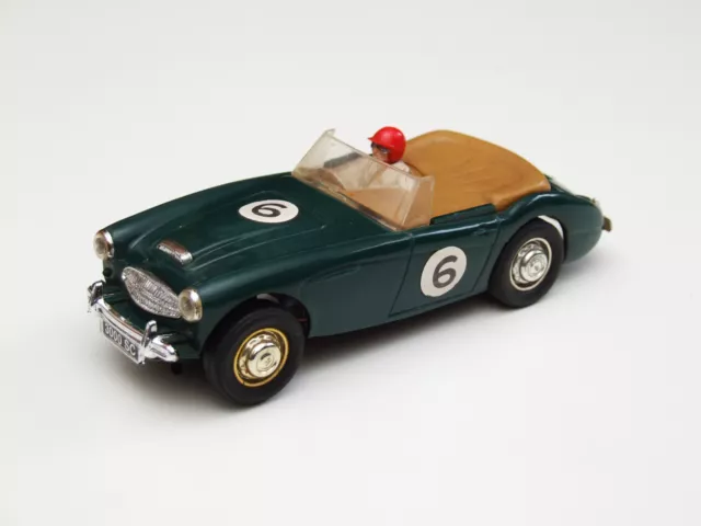 Vintage 1960`s Scalextric C74 Austin Healey 3000 in Green - Good Condition