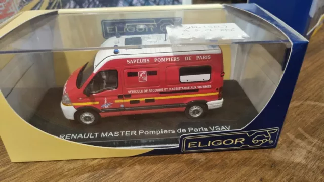 Renault Master Vsav Sapeurs Pompiers De Paris 1/43 Eligor