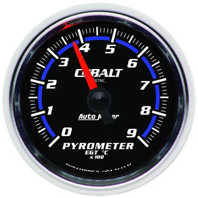 AMT-6144M Autometer Gauge, Cobalt, Pyrometer (EGT), 2 1/16 in, 900 Degrees C, Di