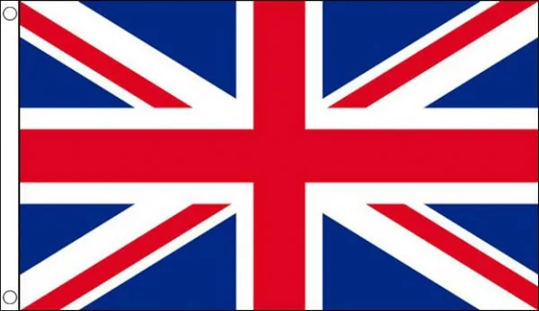 British Union Jack Flag 3' x 2' Great Britain United Kingdom UK GB 90cm by 60cm