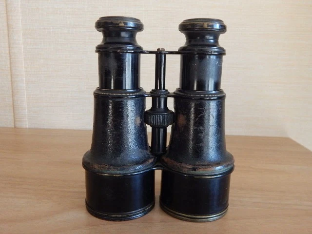 Anciennes Jumelles Wray Of London 8x30 Avec étui – Modèle Militaire Vintage