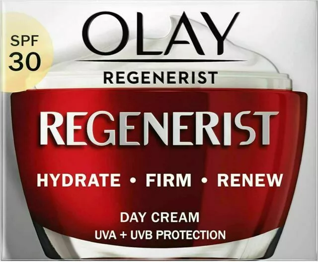 Olay Regenerist Day Face Cream With SPF30, Instantly Hydrates For 24H, 50ml, New