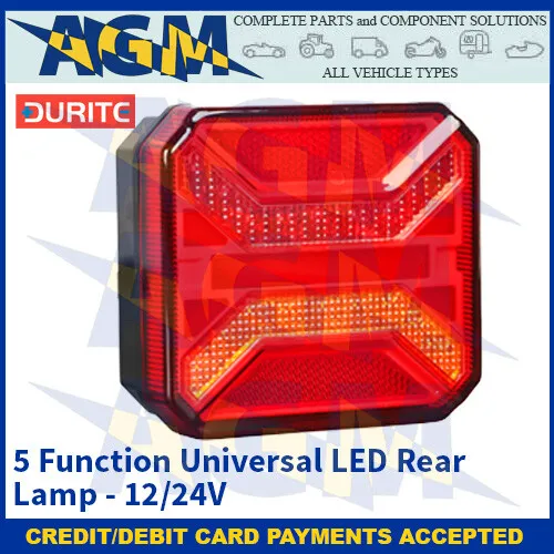 Durite 0-295-65, Lampada posteriore universale LED 5 funzioni 12/24v