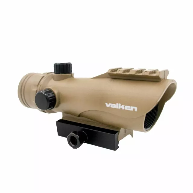 New Valken Outdoor Red Dot RDA30 Reflex Sight Site Optic Tan w Mount