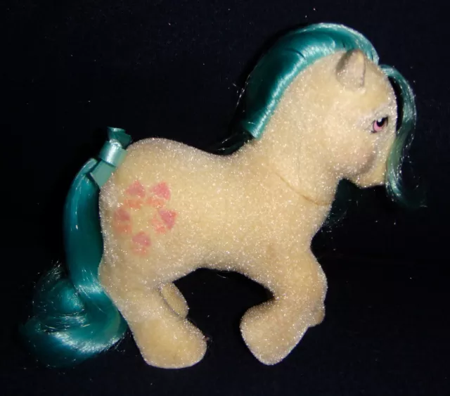 Rose: My Little Pony Vintage So Soft SS Flocked Pony Cupcake NEAR MINT G1 2