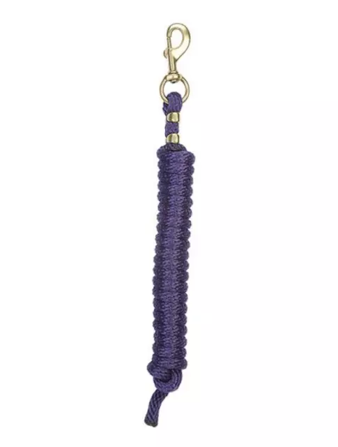 WEAVER Purple POLY LEAD ROPE HORSE HALTER tack